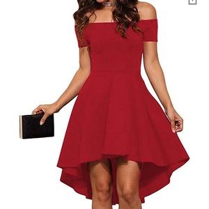 Burgundy holiday dress